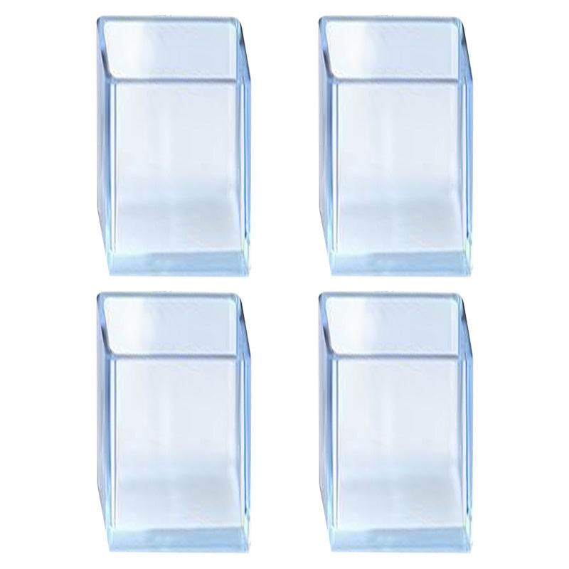 4Pcs/Set 15*30mm Rectangular Transparent Soft Rubber Chair Leg Caps Furniture Feet Pads for Protecting Floors 4Pcs/Set 15*30mm Rectangular Transparent Soft Rubber Chair Leg Caps Furniture Feet Pads for Protecting Floors